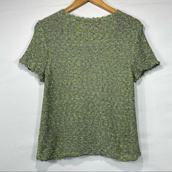 Crazy Horse Collection Green Knitted  Top - Picture 12 of 14